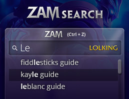 Zam Search (Ctrl+Z)